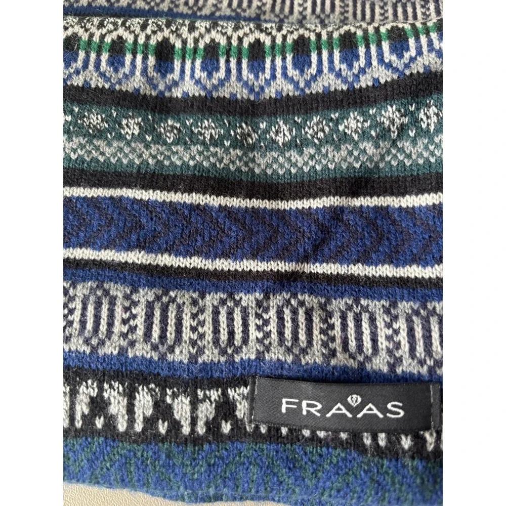 LOT/3 V. Fraas Women's Scarves Scarf Acrylic Fringe Winter Plaid Stripe Print
